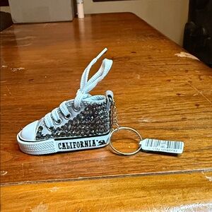 Gray Sneaker Keychain
